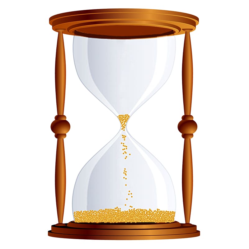 Hourglass Alarm Clocks Timer, sand transparent background PNG clipart