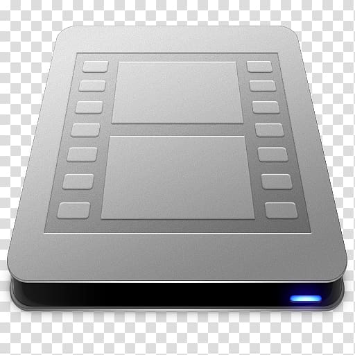 square gray and black wireless electronic device, electronic component kitchen scale technology multimedia, Movies Drive transparent background PNG clipart