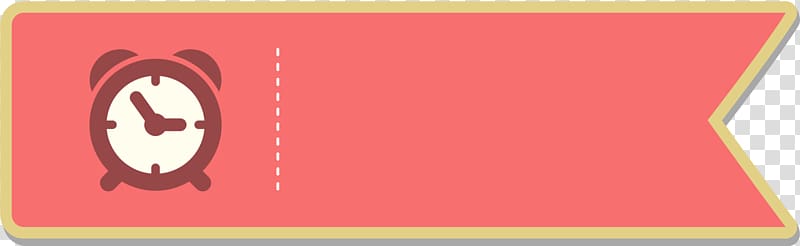 Text box, pink clock flag transparent background PNG clipart