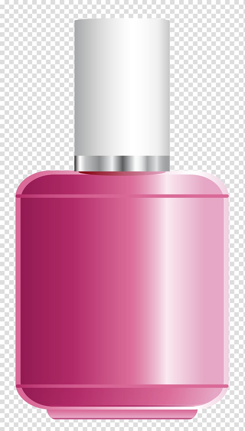 pink fragrance bottle, Nail polish , Pink Nail Polish transparent background PNG clipart