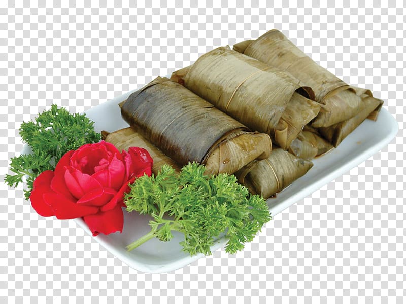 Lumpia Spring roll Pork ribs Chinese cuisine, Dish fragrant bamboo ribs transparent background PNG clipart