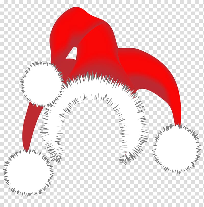 red and white clown hat illustration, Santa Claus Christmas Hat , Santa Joker Hat transparent background PNG clipart