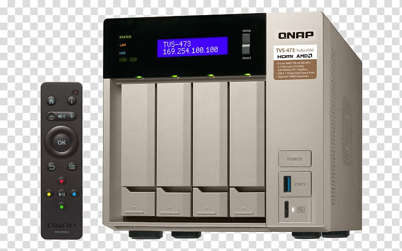 QNAP TVS-473 4-Bay Diskless NAS Server, SATA 6Gb/s Network Storage Systems QNAP TS-809 Pro Turbo NAS QNAP NAS TVS-473E QNAP, NAS DT TVS-1282T-I7-64G 12BAY 3 4GHZQC 64GB DDR4 4XGBE 2XTHB 5XUSB3.0 IN, others transparent background PNG clipart