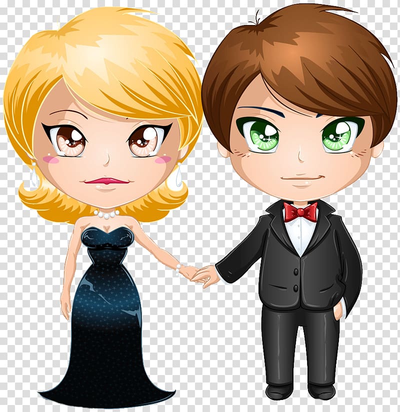 Formal wear Evening gown , Lovely couple transparent background PNG clipart