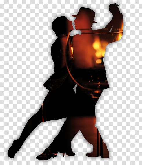 Argentine tango Ballroom dance Silhouette, Silhouette transparent background PNG clipart
