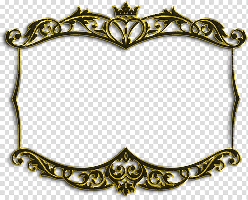 Frames Paper Text, gold frame transparent background PNG clipart