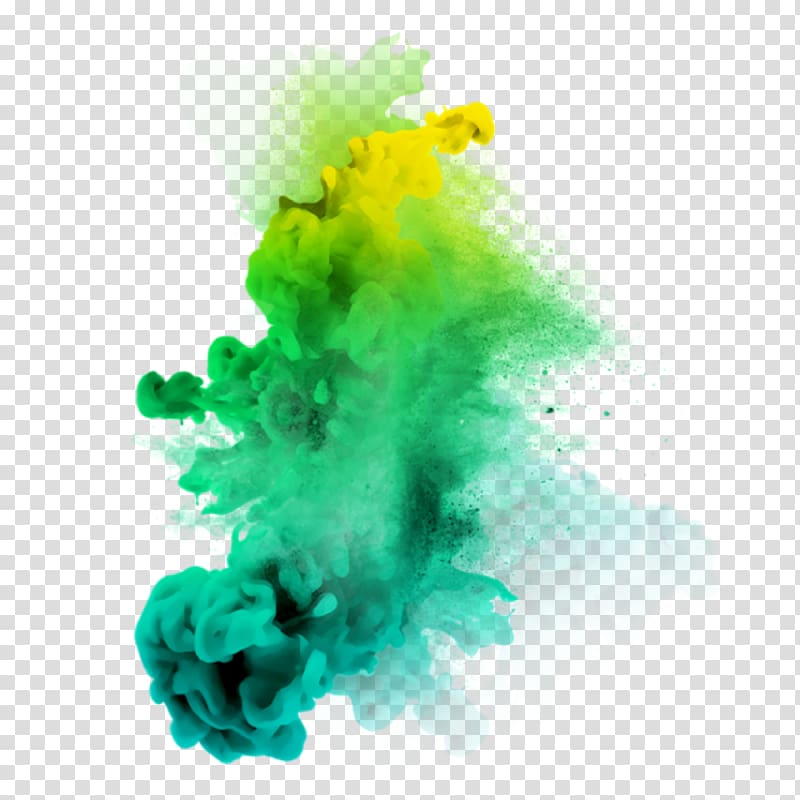 Green Organism Close-up, color smoke transparent background PNG clipart