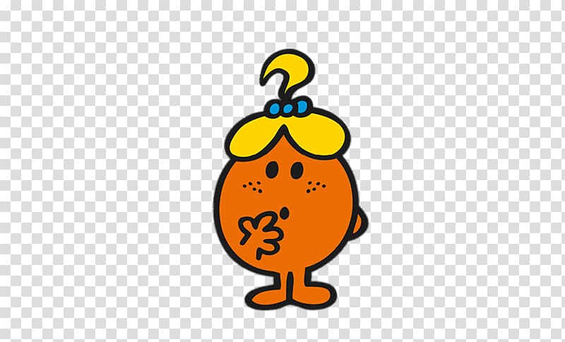 orange and yellow cartoon character illustration, Little Miss Curious transparent background PNG clipart