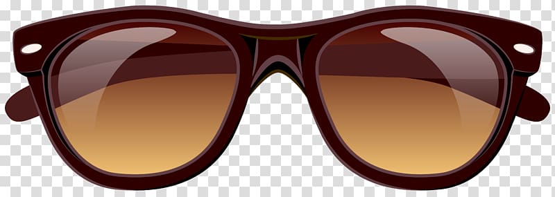 brown wayfarer sunglasses illustration, Sunglasses , Brown Sunglasses transparent background PNG clipart