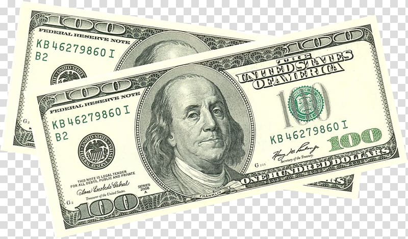 United States one hundred-dollar bill Banknote United States Dollar Money United States one-dollar bill, rupee transparent background PNG clipart