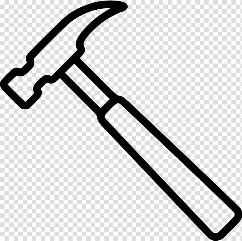 Line art Building Tool, hammers transparent background PNG clipart