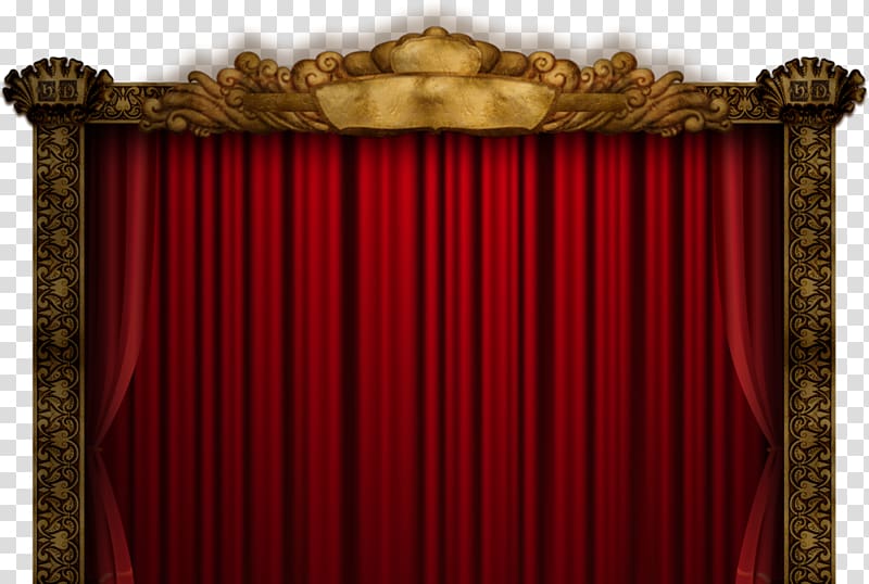 Theater drapes and stage curtains Window treatment, red curtains transparent background PNG clipart