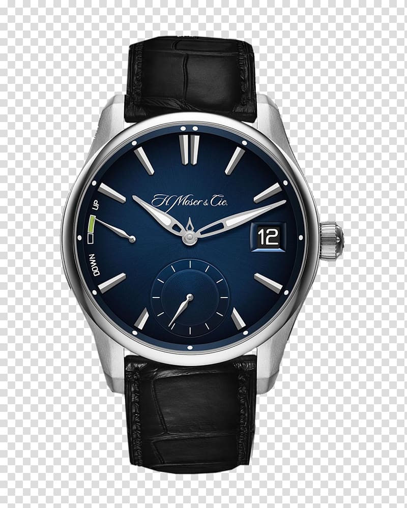 Watch strap Moser Schaffhausen AG Automatic watch Analog watch, watch transparent background PNG clipart