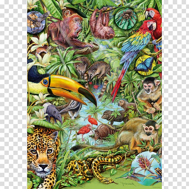 Jigsaw Puzzles Flora Rainforest Fauna, flora fauna and merryweather transparent background PNG clipart