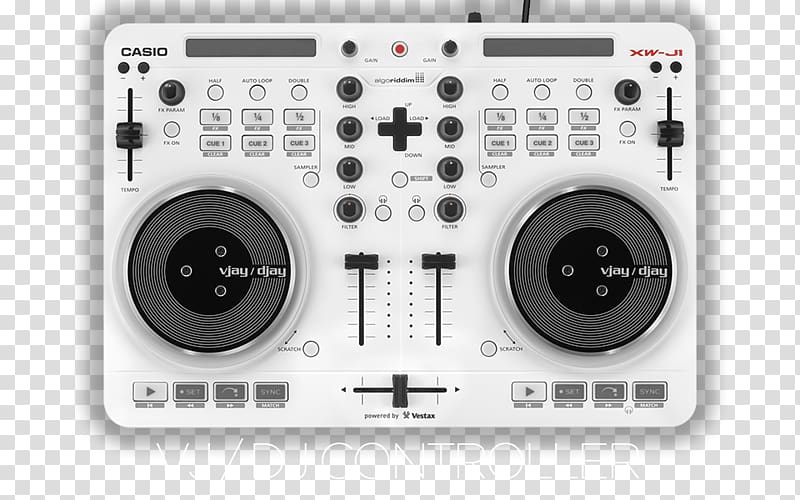 DJ controller Music Audio Mixers Disc jockey Djay, Electronic Musical Instruments transparent background PNG clipart