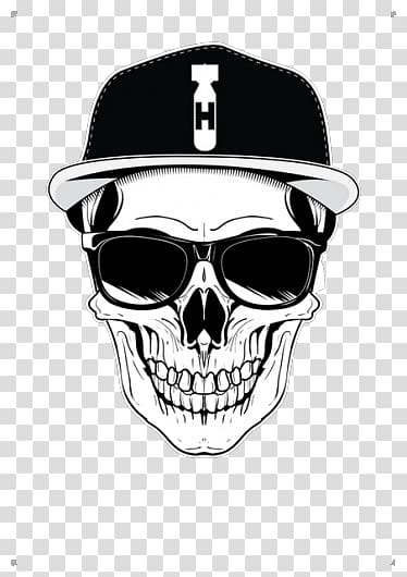 Hip-hop skull transparent background PNG clipart | HiClipart