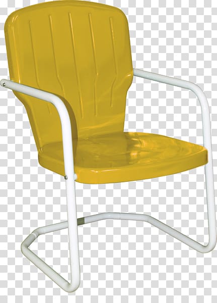 Garden furniture Table Patio Chair, Yellow chair transparent background PNG clipart