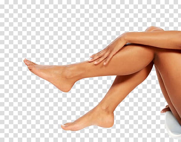 person's feet, Leg Beauty Woman Foot Skin care, Close-up of woman\'s legs sitting on the side of the leg transparent background PNG clipart