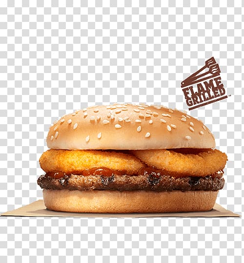 Hamburger Cheeseburger Whopper Chicken sandwich Big King, burger king transparent background PNG clipart