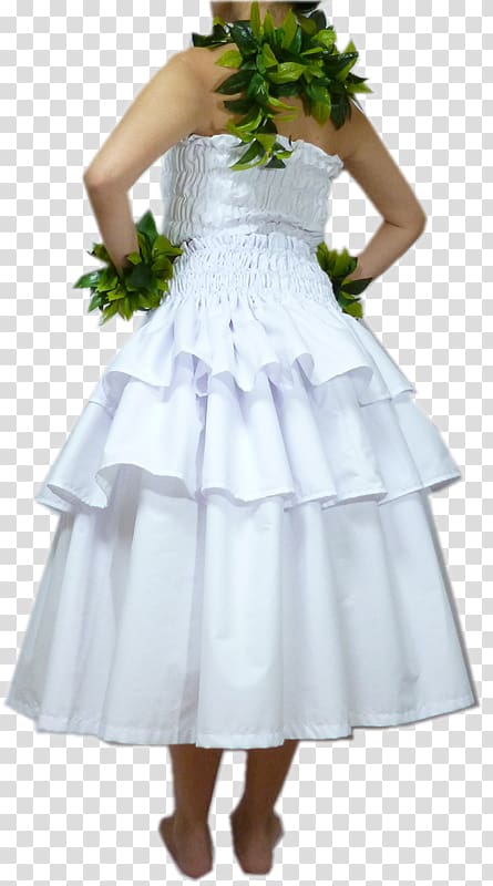 Wedding dress Hula Flower girl Costume, hula skirt transparent background PNG clipart