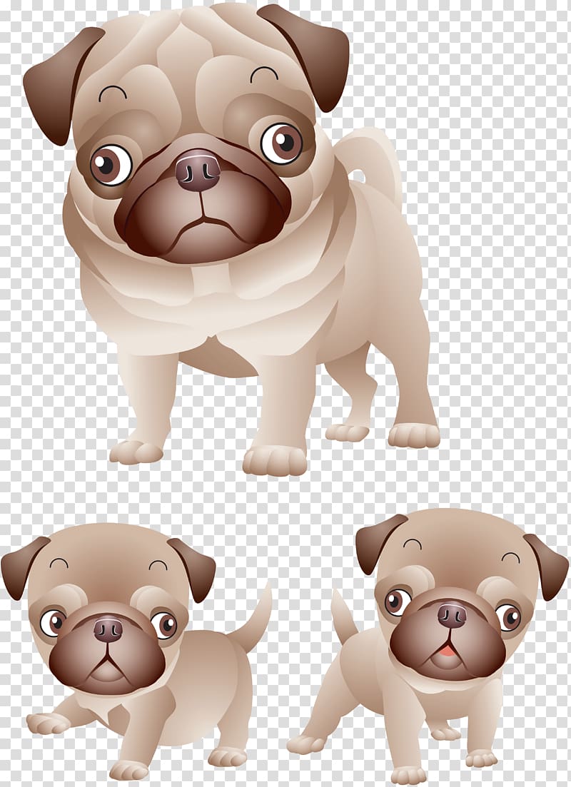 Pug Puppy Shar Pei French Bulldog T-shirt, puppy transparent background PNG clipart