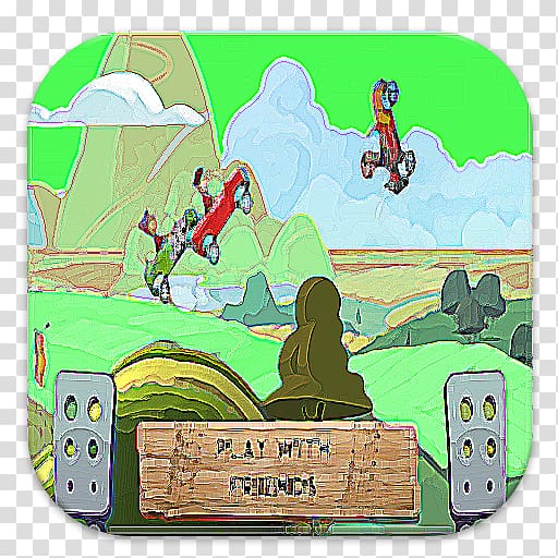 Cartoon Google Play Video game, Hill Climb Racing transparent background PNG clipart