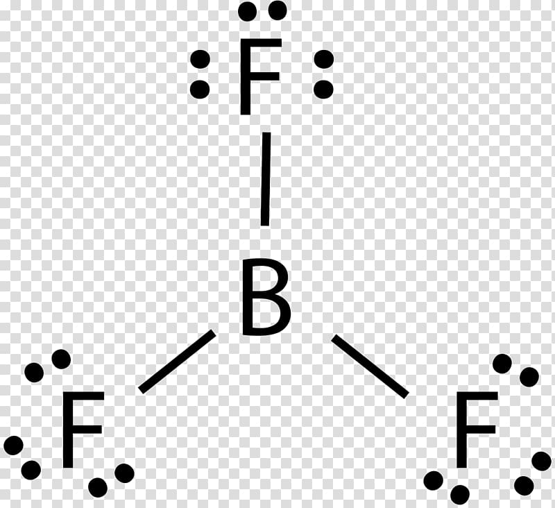 Lewis structure Boron trifluoride Ball-and-stick model Boron trichloride Molecule, Trigonal Planar Molecular Geometry transparent background PNG clipart