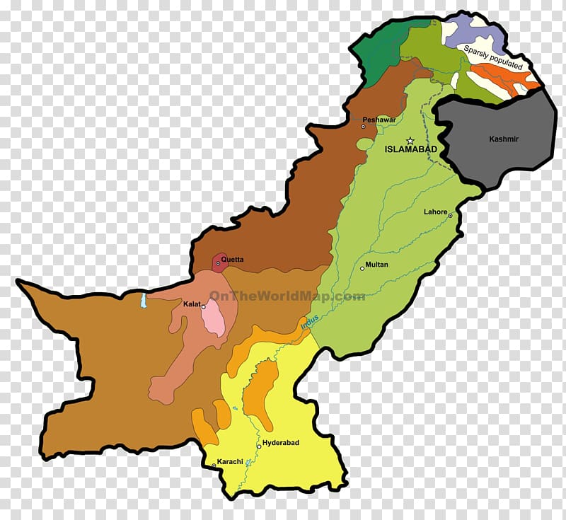 Ethnic groups in Pakistan Map Kashmir, map transparent background PNG clipart