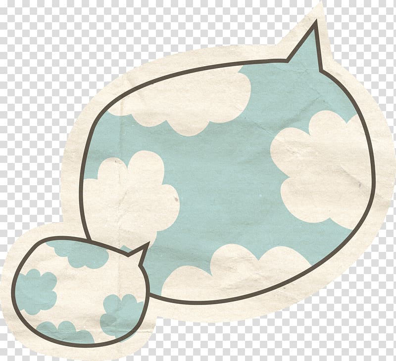 Paper Material Scrapbooking, Meng Meng clouds Shading dialog box transparent background PNG clipart