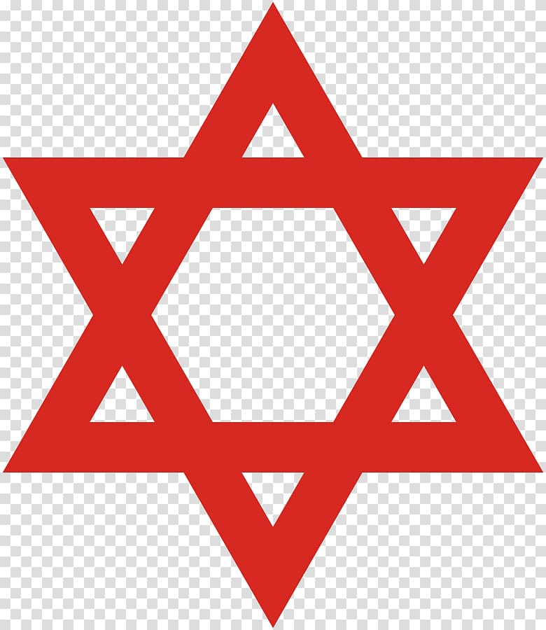 Star of David Jewish symbolism Hexagram Jewish people, symbol transparent background PNG clipart