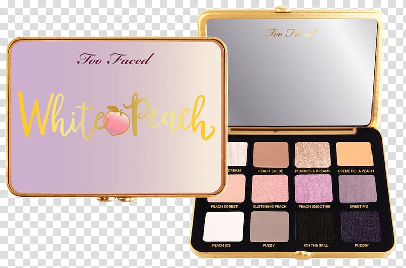 Too Faced Sweet Peach Peaches and cream Too Faced Just Peachy Mattes Eye Shadow, goddess beauty transparent background PNG clipart
