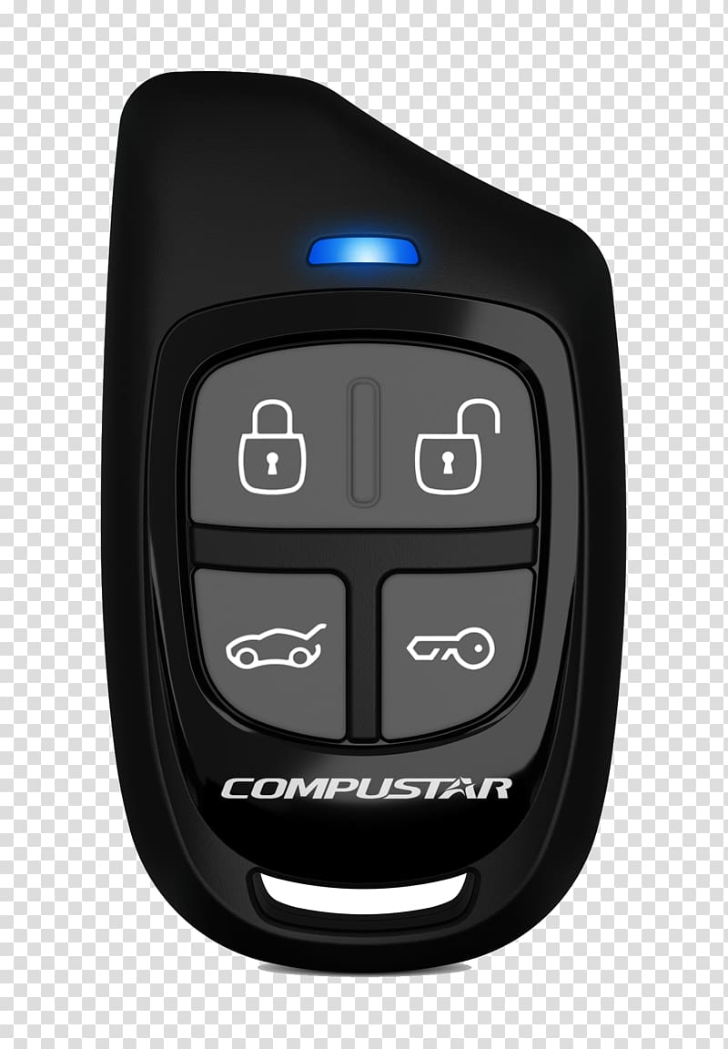 Car Alarms Remote starter Remote Controls Compustar 1-Way Paging Remote Start/Keyless Entry/Vehicle Security Remote Kit w/ 4 Button Remote, Remote Start transparent background PNG clipart