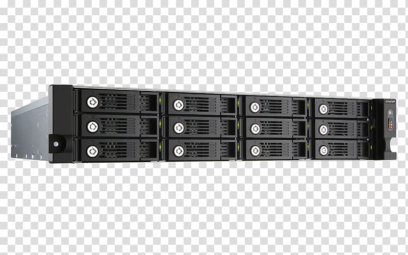 QNAP TVS-871U-RP Network Storage Systems Intel Core i5 QNAP TS-1673U-RP NAS Rack Ethernet LAN Black TS-1673U-RP-8G Central processing unit, others transparent background PNG clipart