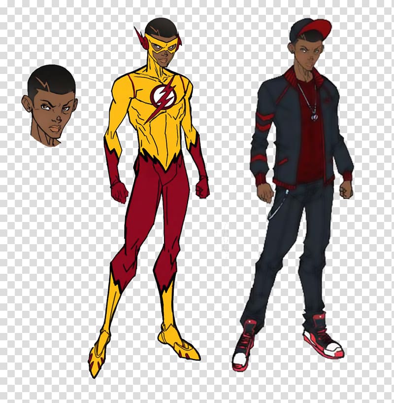 Wally West Flash Baris Alenas Starfire Damian Wayne, Flash transparent background PNG clipart