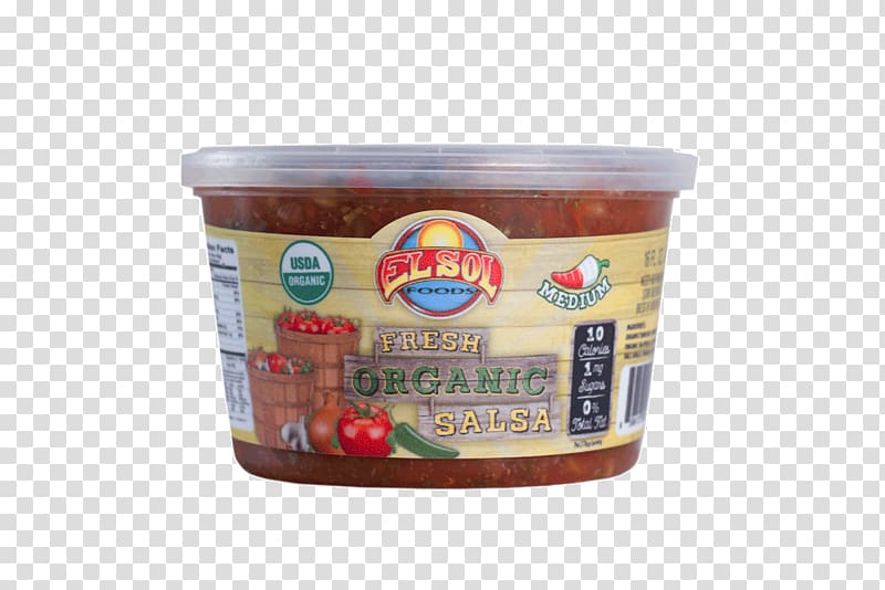 Organic food Salsa Sauce Flavor, El Sol Foods transparent background PNG clipart