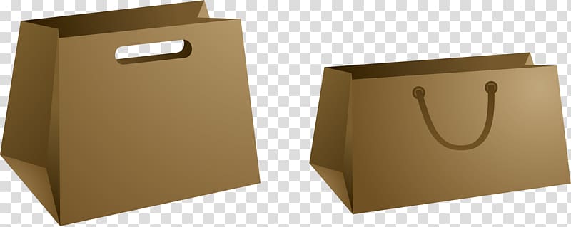 Paper Box Shopping bag cardboard, Bag elements transparent background PNG clipart