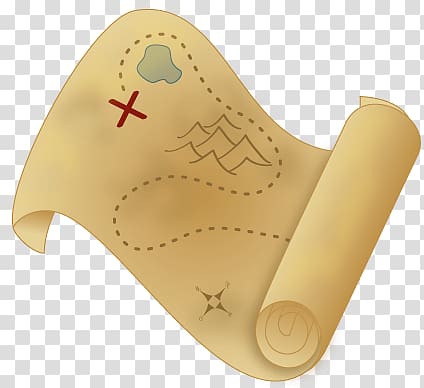 scroll map, Treasure Map transparent background PNG clipart