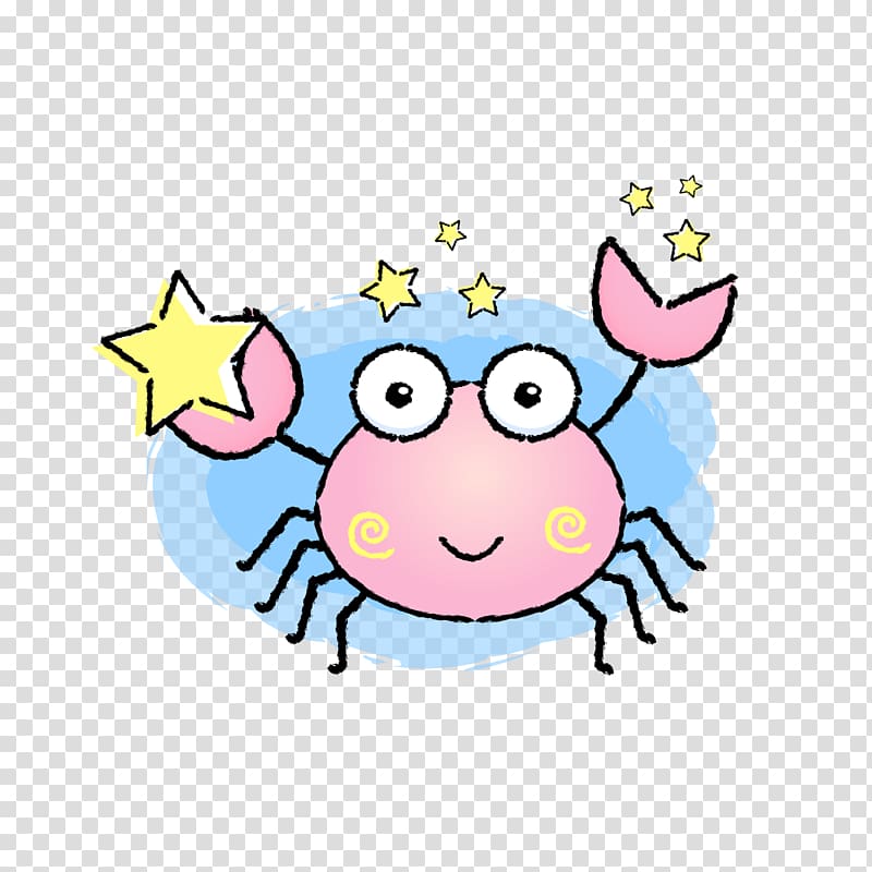 Cancer Signo Astrological sign Sagittarius Zodiac, Cute cartoon crab transparent background PNG clipart