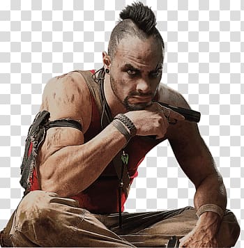 Far Cry character, Far Cry Thinking Man transparent background PNG clipart