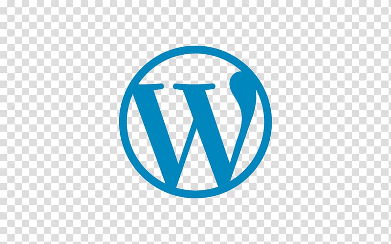 blue W logo, WordPress Blue Logo transparent background PNG clipart