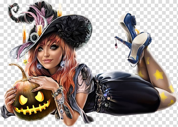 Halloween Witchcraft Woman , Halloween transparent background PNG clipart