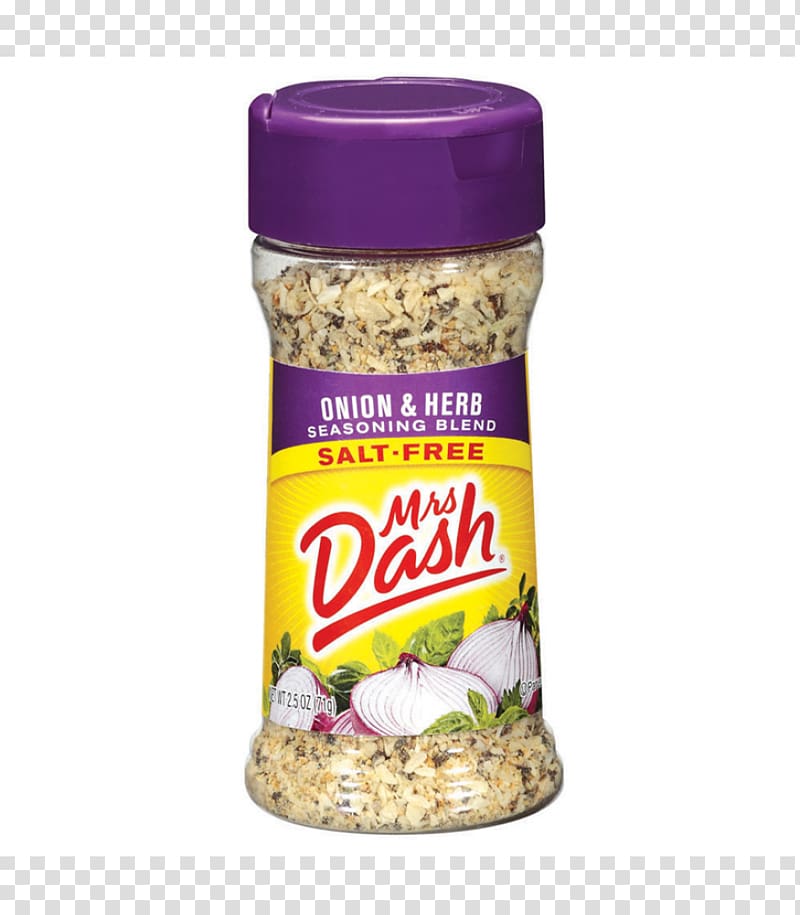 Mrs. Dash Flavor French onion dip Salt Herb, salt transparent background PNG clipart