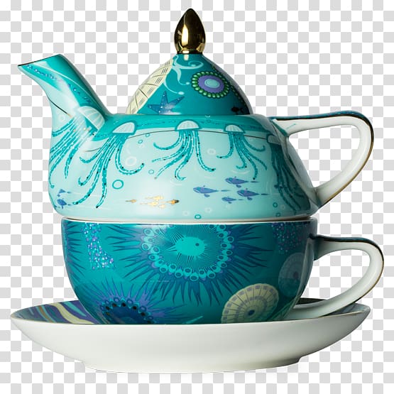 Teapot Saucer Teaware T2, under sea transparent background PNG clipart