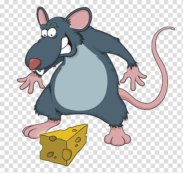 rat running clipart illustration