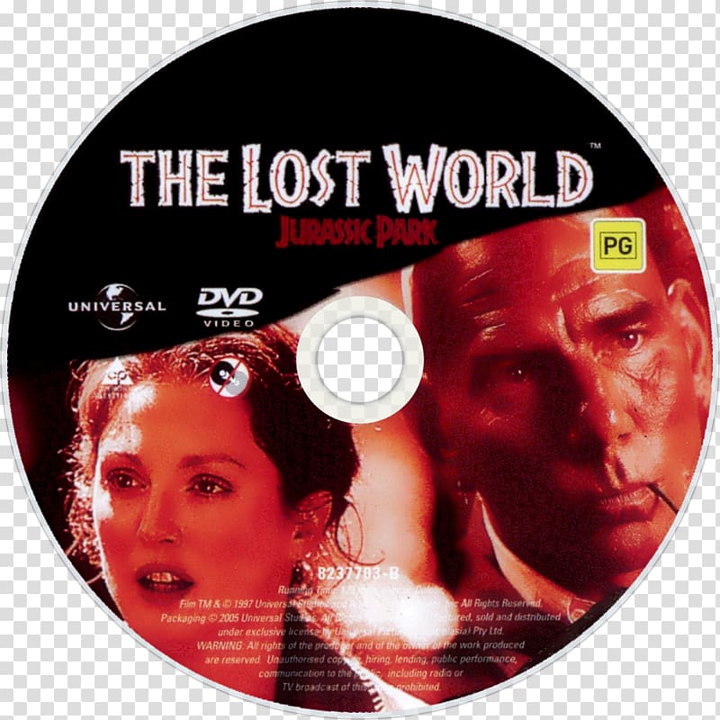 The Lost World: Jurassic Park DVD Blu-ray disc, dvd transparent background PNG clipart