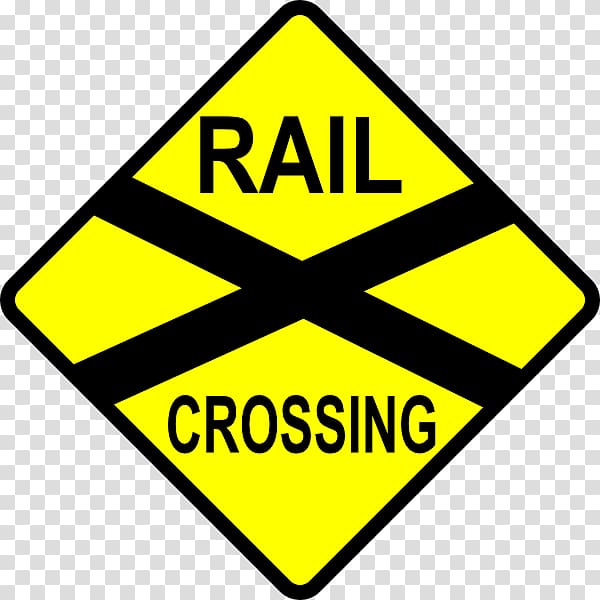 Rail transport Train Level crossing Traffic sign, Railroad transparent background PNG clipart