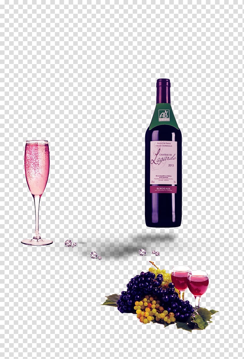 Red Wine Sparkling wine Champagne Common Grape Vine, Wine Wine transparent background PNG clipart