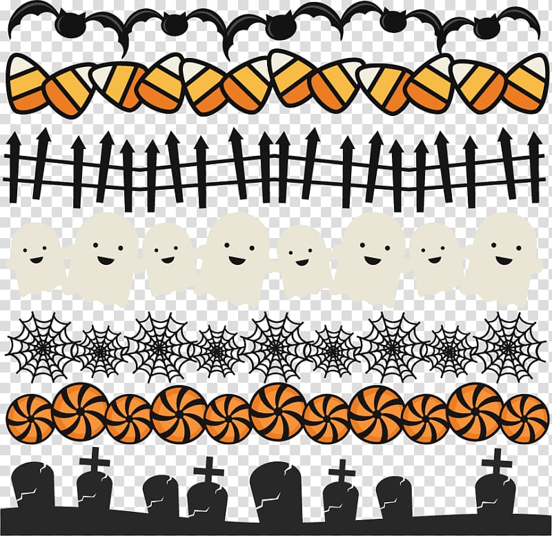 Halloween , Halloween Border transparent background PNG clipart