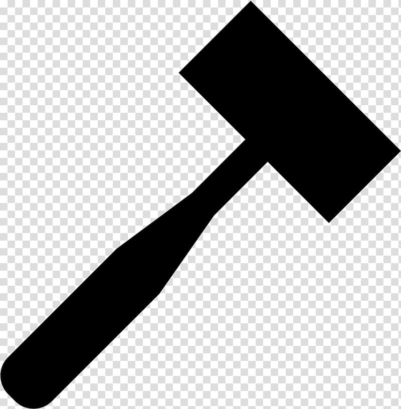 Hammer Silhouette Tool, marteau transparent background PNG clipart