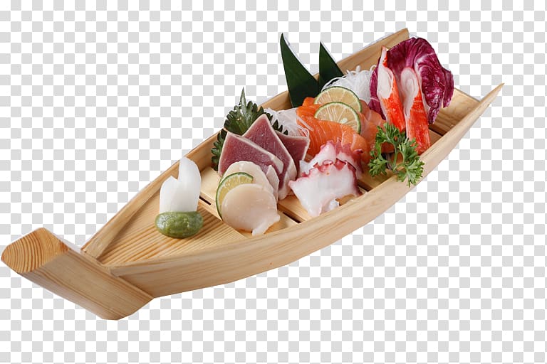 Sashimi Japanese Cuisine Sushi Food Dish, sushi va sashimi transparent background PNG clipart